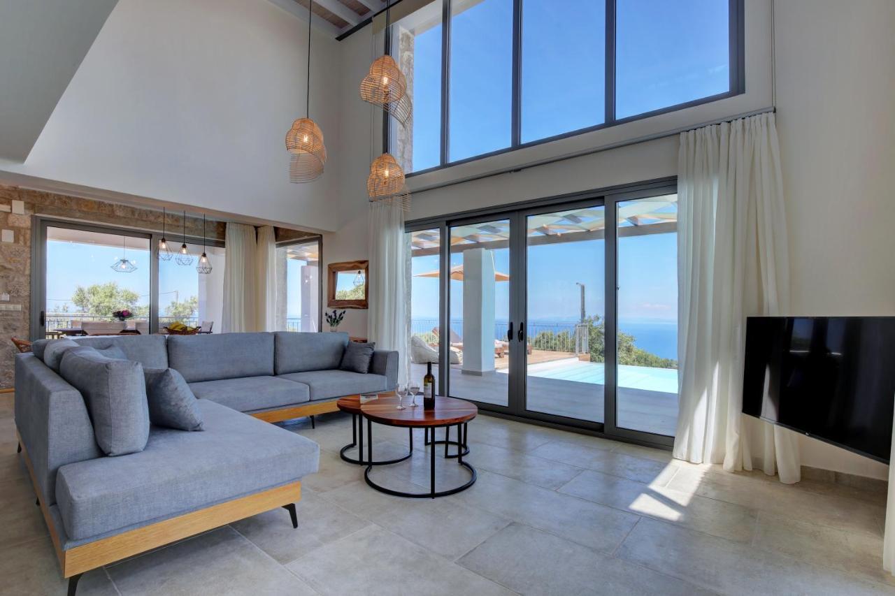 Tsakmakis Villas Luxury- Panoramic Sea View - Lefkada Tsoukaladhes Exterior photo